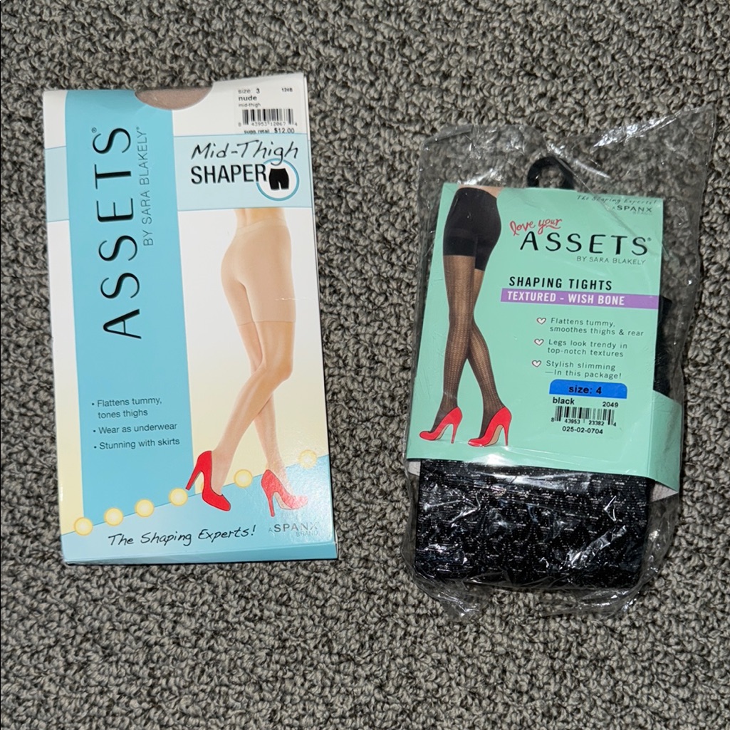 Spanx Assets By Sara Blakely Shapers Nude Size 3 Black Size 4